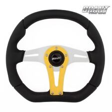 Grant 13.75 D Shape Universal Car Truck Auto Steering Wheel 5 Bolt 497 -yellow