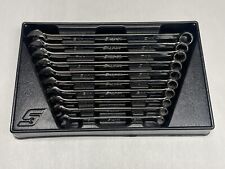 Snap-on Oexlm710b 10 Pc 12 Point Metric Flank Drive Long Combo Wrench Set 10-19