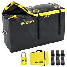 Mockins 60x36x24 Waterproof Cargo Bag 30 Cu.ft Hitch Mount Carrier Yellow