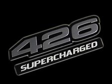 1 426 Ci Supercharged Hemi Engine Ho Emblems Silver Black For Chrysler Dodge
