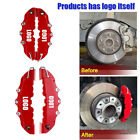 4x Red 3d Style Frontrear Car Disc Brake Caliper Cover Parts Brake Accessories
