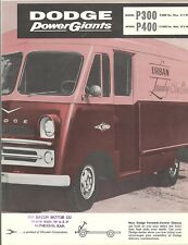 1957 Dodge Models P300 P400 Forward Control Chassis Trucks Nos Sales Brochure
