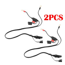 2pcs Quick Connect Cable Battery Tender Ring Terminal Harness Fused Charger 12v