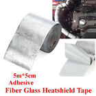 Silver Thermal Exhaust Tape Air Intake Heat Insulation Shield Wrap Heat Barrier