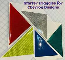 Reflective Starter Triangle For Chevron Striping Nfpa 1901 V98 Lime Or Red