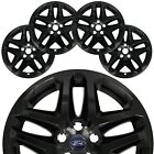 4 Black 13-16 Ford Fusion 17 Wheel Covers Rim Skins Hub Caps Fits Alloy Wheels
