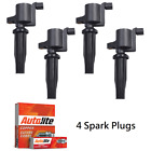 Ignition Coil Autolite Spark Plug For Ford Focus Escape Transit 2.5l Fd505