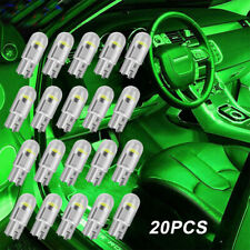 Led Light Bulbs 20x T10 194 168 W5w 6000k Green Led License Plate Interior New