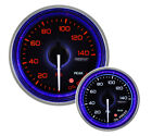 52mm Crystal Series Amberwhite Oil Pressure Gauge With Blue Halo Ring