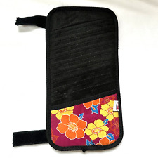 10 Cd Car Sun Visor Storage Disc Capacity Flower Black Pocket Case Organizer