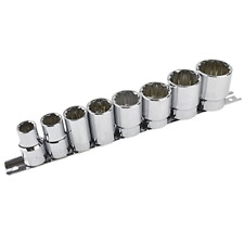 12 Drive Socket British Whitworth Bsw Imperial Sizes 8pc Shallow Set Te079 By A