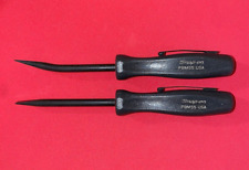 Snap On Tools New 2pc Gun Metal 5 Straight Bent Mini Pocket Prybar Set Usa