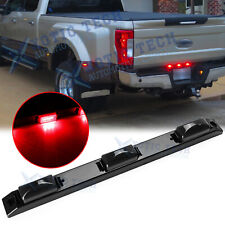 Smoked Lens Red 9-led Rear Truck Bed Mounted Center Tailgate Running Light Bar