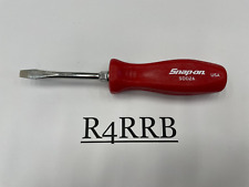 Snap-on Tools Usa New Red Hard Handle 316 Flat Head Screwdriver Sdd2ar