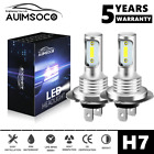 2x H7 Led Headlight Bulb Kit High Or Low Beam 330000lm Super Bright White 8000k