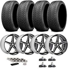 Fit Ford Mustang Alloy Wheel Tire Package Set New Offset Staggered 5 Spoke