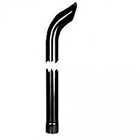 Exhaust Stack - 1-78 X 48 Curved Black