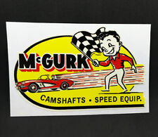 Mcgurk Camshafts Vintage Style Decal Vinyl Sticker Rat Rod Hot Rod Racing