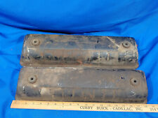Pair Y Block Ford Oem Factory Steel Valve Covers Part Old Antique 19x5