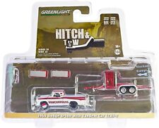 164 Greenlight 1964 Dodge D-100 Truck With Car Trailer Hitch Tow 28