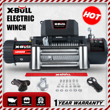 X-bull 12v Electric Winch 12000lbs Steel Cable Truck Trailer Off-road Suv 4wd