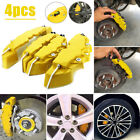 4pcs Yellow 3d Front Rear Car Disc Brake Caliper Cover Parts Brake Accessories