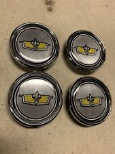 New Set Of 4 1980-1996 Fits Chevrolet Caprice Wire Spoke Hubcaps Center Caps