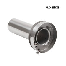 Removable 4.5round Exhaust Muffler Silencer Tip Adjustable 304 Stainless Steel