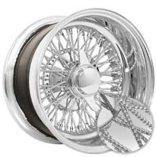 13 14 La Wire Wheels Reverse Diamond Cut 72-spoke Cross Lace Chrome Rims
