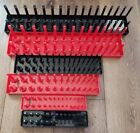 6pcs Socket Organizer Tray Set Red Sae Black Metric Socket Trays 143812