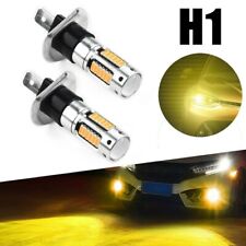 Pair H1 Led 3000k Yellow High Power 50w Fog-light Bulb Driving Lamp Bright Amber