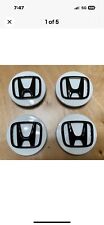 Honda Wheel Center Cap Oem White And Black Logo Set Of 4pcs 44742