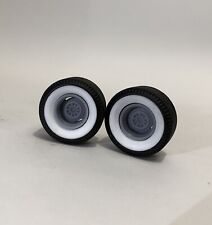 125 Two Rear Pie Crust Rear Cheater Slicks With Whitewall And Steelies Wheels