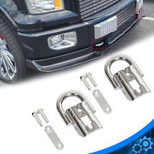 Chrome Tow Hooks Fit 2009-2021 Ford F150 F-150 Mounting Hardware Fl3z-17n808-a
