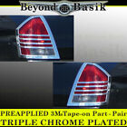For 2005 2006 2007 Chrysler 300 Chrome Rear Taillight Tail Light Bezels Covers