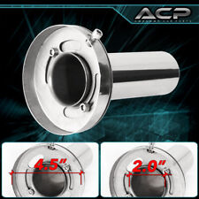 Universal Removable Adjustable Silencer 4.5 Exhaust Muffler Tip Round Stainless