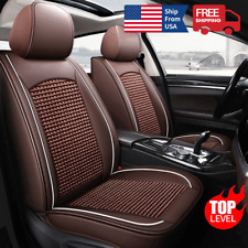 Ice Silk Pu Leather Car Seat Covers Protector For Pontiac Full Setfront Cushion