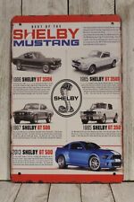 Shelby Ford Mustang Tin Metal Sign Vintage Look Car Auto Show Garage Mechanic Xz