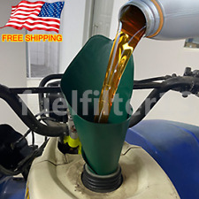 Flexible Oil Draining Folding Funnel Tool Cars Truck Motorcycle Forklift Atv New