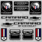 Chevy Camaro Nameplate Sport Car Logo Sticker Vinyl 3d Decal Stripes Decor Set
