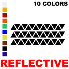 Reflective 1 Inch Triangle Decals Pack Of 42 Stickers