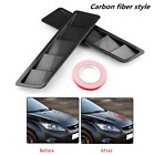 Carbon Fiber Car Air Flow Intake Hood Scoop Vent Louver Panel Bonnet Cover Decor