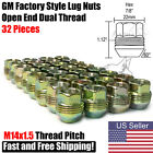 32 Dual Thread Gm Factory Style Lug Nuts 14x1.5 Chevy Gmc Silverado 2500 3500 Hd