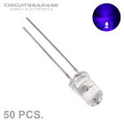 50 X 5mm Ultra Bright Water Clear Ultraviolet Uv Led Light Emitting Diode Bulb