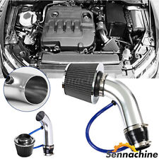 3 Car Cold Air Intake Filter Induction Kit Pipe Aluminum Power Flow Hose System