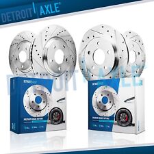 Front Rear Drilled Disc Brake Rotors For 1994 - 2003 2004 Ford Mustang Base Gt