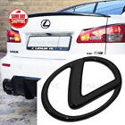 For Lexus Trunk Logo Badge Emblem Car Replace Gloss Black F-sport Es Gs Is Rx