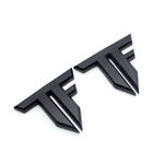 2x Matte Black Metal Fender Transformers 3d Badge Rear Tailgate Trunk Emblem