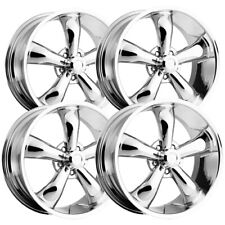Set Of 4 Staggered Vision 142 Legend 5 20 5x115 10mm Chrome Wheels Rims