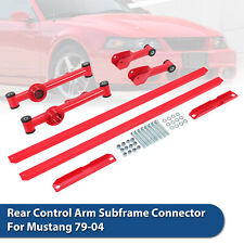 Red Upper Lower Tubular Rear Control Arm Subframe Connector For Mustang 79-04